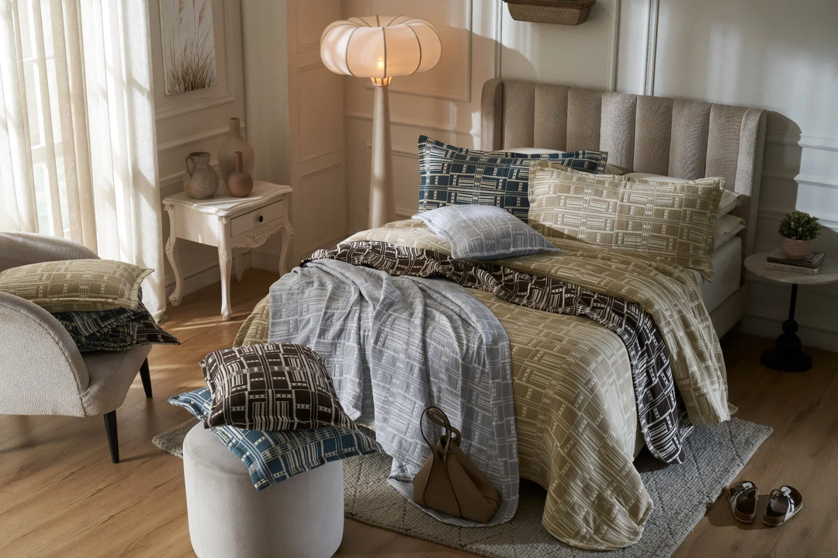 Vinyasa Living Modern Geo collection bedding
