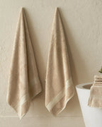 Muted Taupe 600GSM zero twist cotton-bamboo bath towel