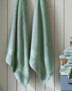 Sea Green 500GSM zero twist 100% cotton bath towel