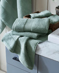 Sea Green 500GSM zero twist 100% cotton hand towel