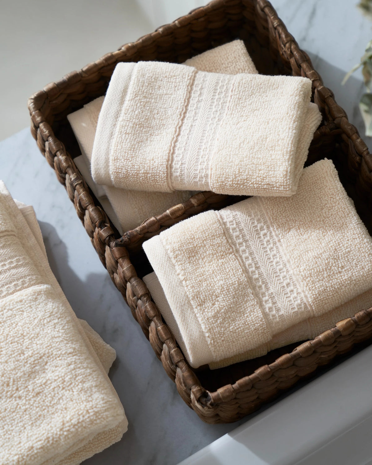 Soft Almond 500GSM zero twist 100% cotton face towel
