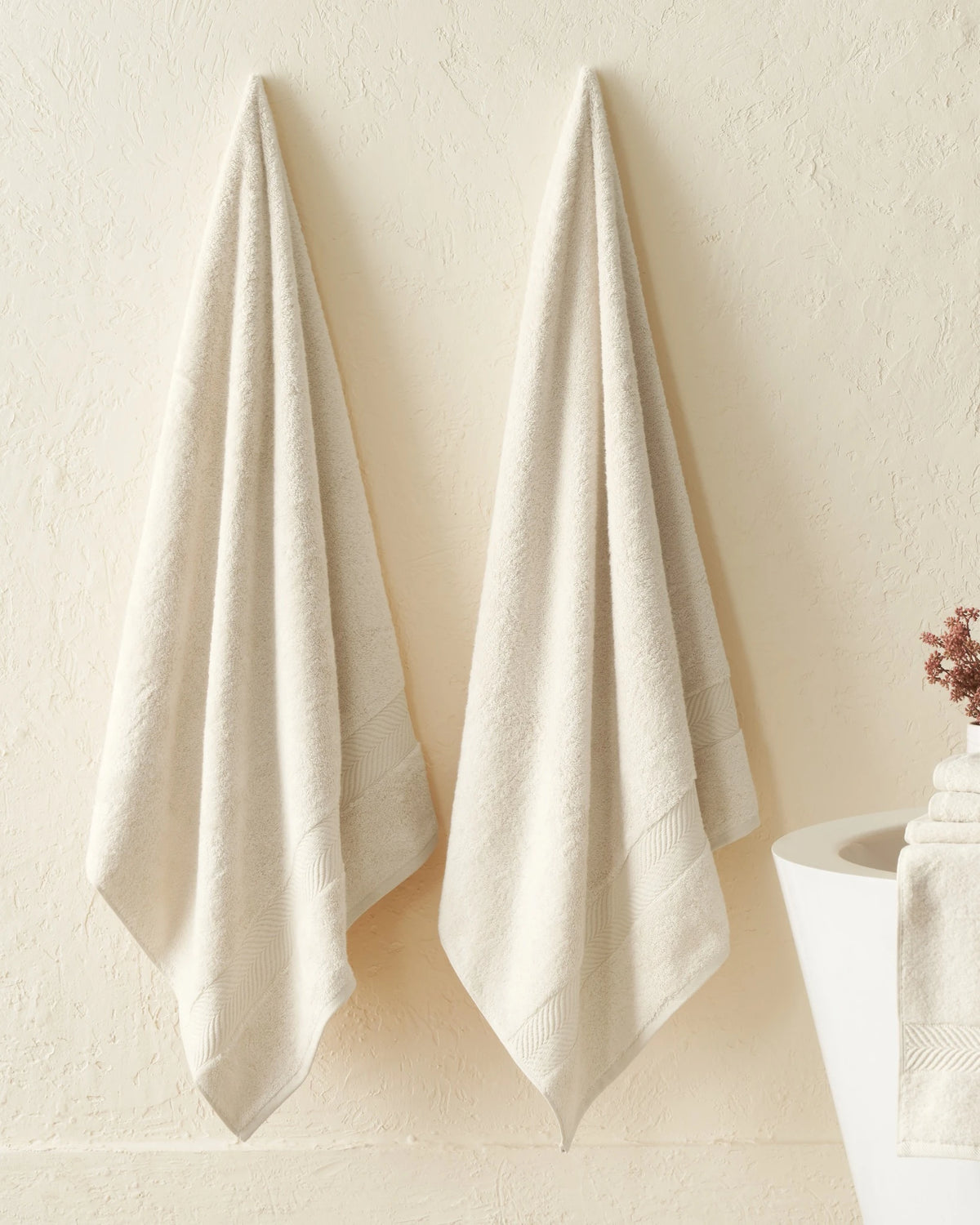Soft Tofu 600GSM zero twist cotton-bamboo bath towel