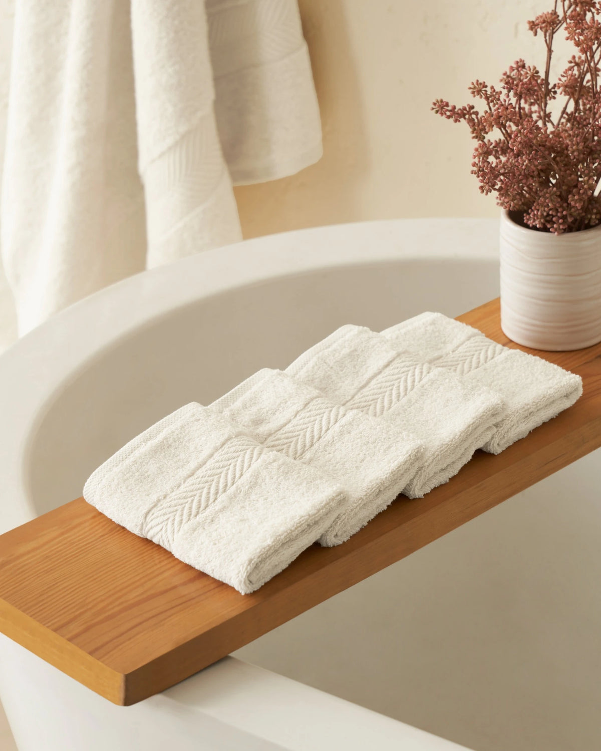 Soft Tofu 600GSM zero twist cotton-bamboo face towel