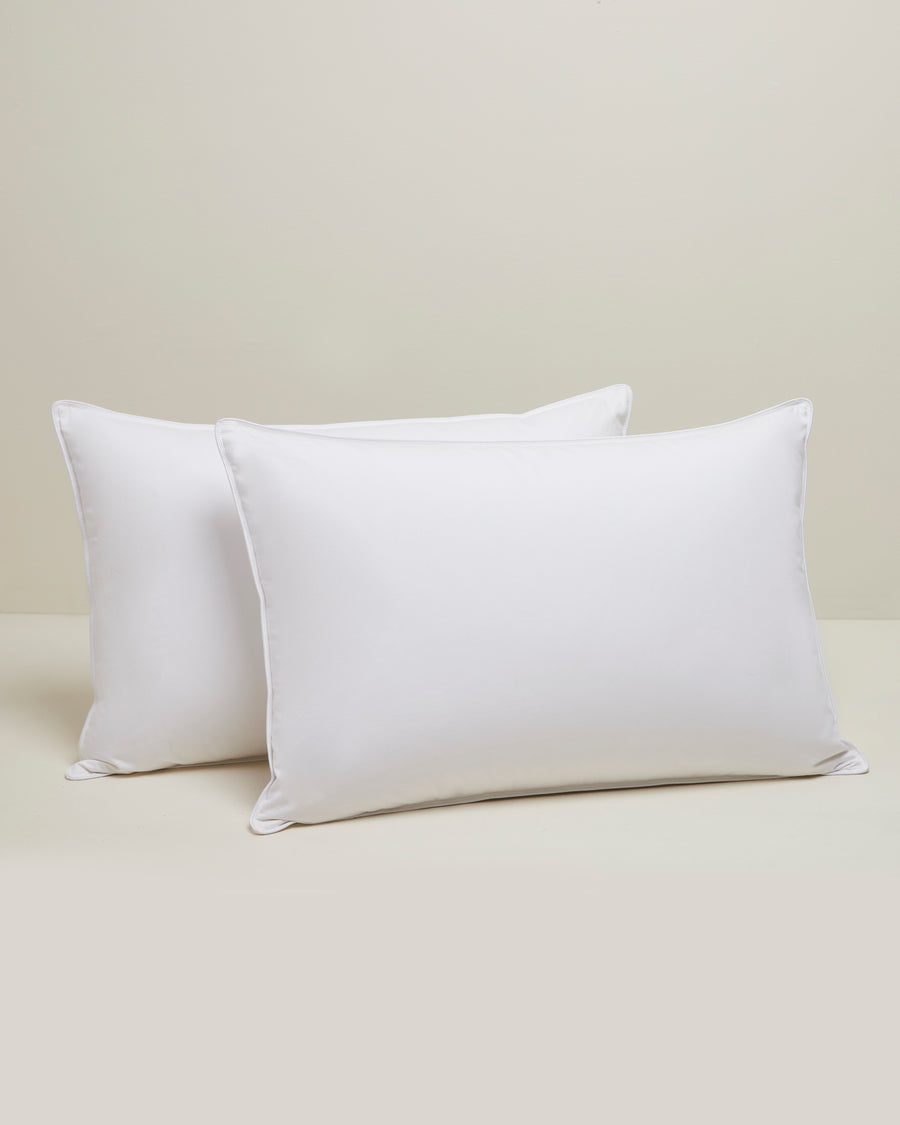 Standard size down pillow, 30% down 70% feather with 100% cotton shell