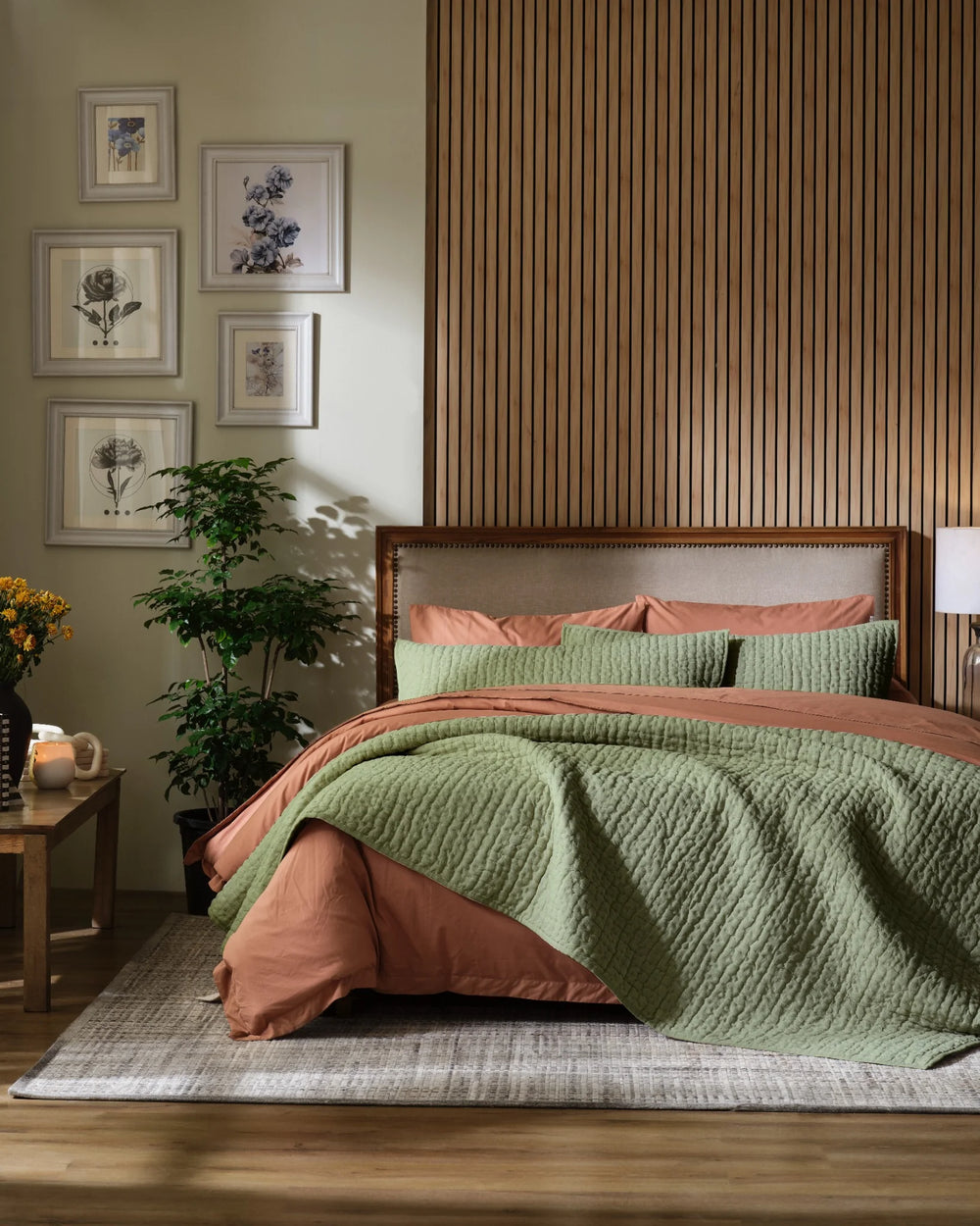 Quilt Set - European Linen Box Hand Quilt
